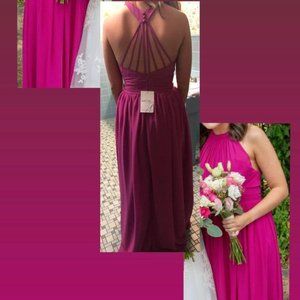 Fuchsia bridesmaid dress
